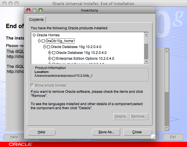 Oracle Database 10g For Mac Os X